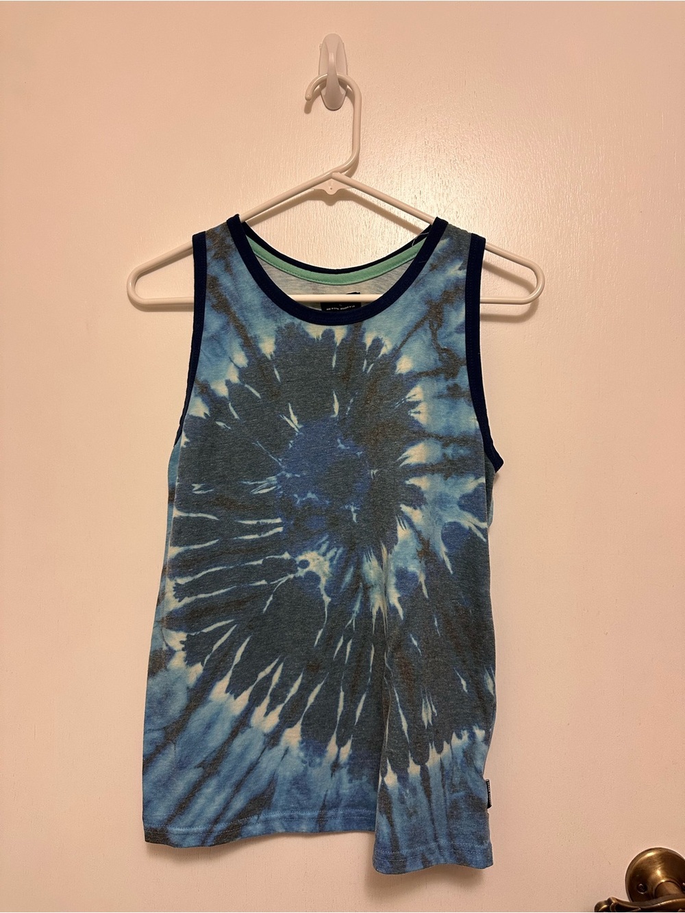 Kids Blue Tie-Dye Tank Top